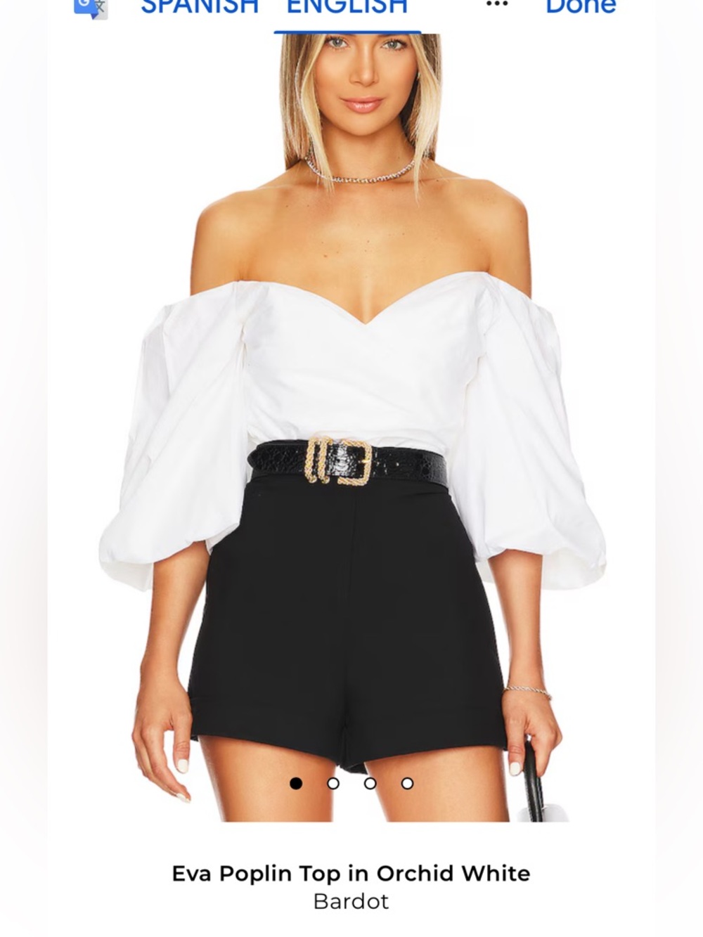 NWT Bardot Eva Poplin Top from Revolve 🤍